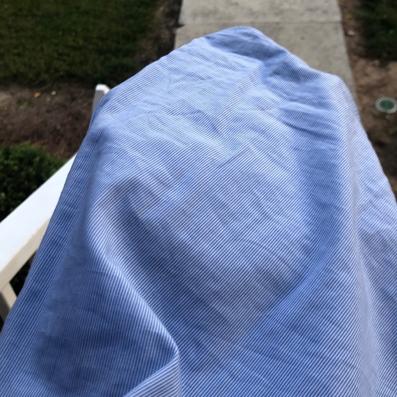 Light blue pin stripe 3/4 sleeve blouse - Picture 4 of 4